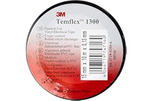 VOLTMAN DiO Connected Home DIO530040 Temflex 1300 Lot de 3 Rubans Isolants, Noir