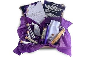 SACRED NEST Psychic Power Spell Jar Kit | Complete DIY Set with Glass Jar, Spell Candle, Crystals, and Herbs for Wiccan, Pagan & Witchcraft Rituals | Third Eye Chakra Activation | Unlock your Magickal Powers