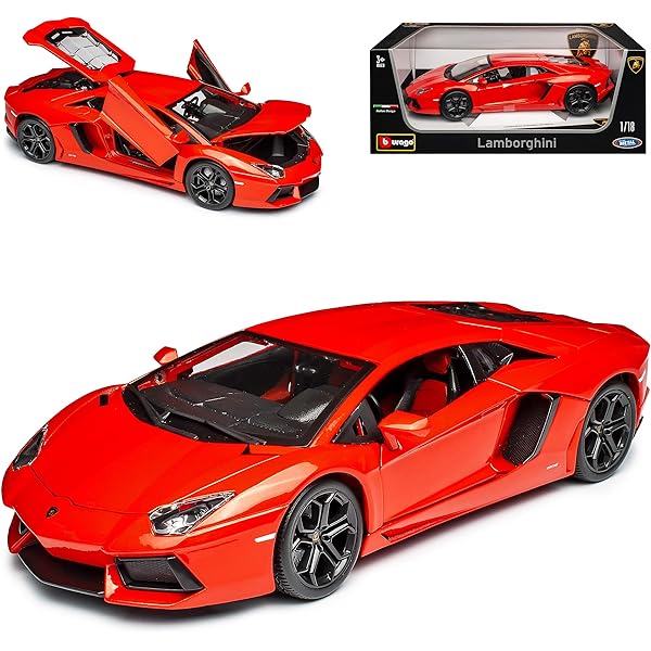 BURAGO 1/18 SCALE DIE-CAST LAMBORGHINI AVENTADOR LP700-4 DIECAST 