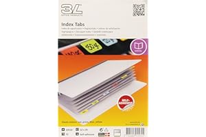 DJOIS 3L 10510 - Separadores para índice (72 unidades, 25 mm, escritura indeleble, varios modelos)