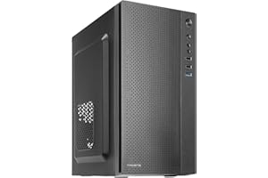 ‎TACENS ANIMA Tacens Anima AC5500, Kompaktes Micro ATX PC Gehäuse, Front-Mesh Kühlung, 500W Netzteil, USB 3.0, Schwarz
