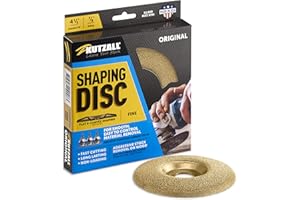 Kutzall Disco Perfilador Original - Fino, 4-1⁄2" (114,3mm) X 7⁄8" (22,2mm) - Accesorio para Trabajos en Madera Amoladora Angular para DeWalt, Bosch, Makita. Carburo de Tungsteno Abrasivo, SD412O230