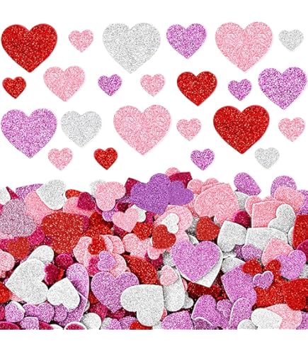 MSLSOZ Lot De 150 Pétales En Feutre, Fleurs Colorées En Feutre, Fleurs à Cinq Et Huit