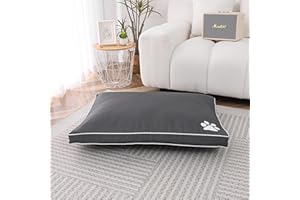 LIZZIE JACOBS Wodoodporna, duże i bardzo duże legowiska dla psów, materace, nadaje się do prania, pokrowiec na zamek błyskawiczny, super miękka, przytulna, wygodna, na łóżko dla szczeniaka, legowisko dla zwierząt