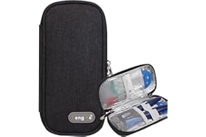 AYVANBER Insulin Cooler Travel Case Small Diabetic Medication Cooler Portable Cooling Bag with 2 Reusable Gel Ice Packs for Insulin Pens While Traveling and Other Diabetic Supplies (Black)