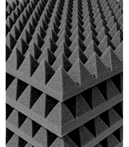 Pyramidenschaumstoff Akustikschaum 100x50x5 Cm | Schalldämmung Für Studio, Wohnraum & Keller | Made In Germany
