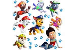 alles-meine.de GmbH große Wandsticker - P. Patrol - selbstklebend + wiederverwendbar + wasserfest - Hunde Aufkleber für Kinderzimmer - Wandtattoo/Sticker Kinder - Hund Marsha..
