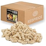 REDPRICE® Premium Öko-Kamin-Anzünder Grill-Anzünder Anzündwolle (5KG) 100% ÖKO Holz-Wolle mit Natur-Wachs Brennstoffe Kamin-O