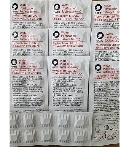 Compresse Purificazione Acqua Emergenza - 100 Compresse Da 33mg | Trattano 500 Litri D'Acqua | Ideali Per Campeggio E Emergenze - Foto 13