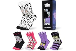 Disney Polpaccio Calzini Donna EU 35-41, Pacco da 5 Morbido Novità Calze, Calzini Caldi Donna, Idea Regalo Accogliente