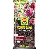 Compo SANA Rosenerde mit 12 Wochen Dünger für alle Beet- und Topfrosen, Kultursubstrat, 40 Liter, braun