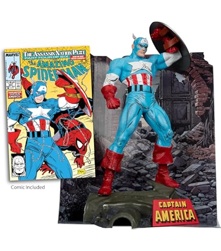 McFarlane – Marvel Human Torch – Figurine 1:6 Avec Base Décorative Et Comics Inclus – Dès 14 Ans