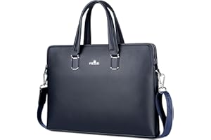 [FSD.WG] torba biznesowa skórzana teczka na ramię laptop torba biznesowa dla mężczyzn, - NIEBIESKI - Large