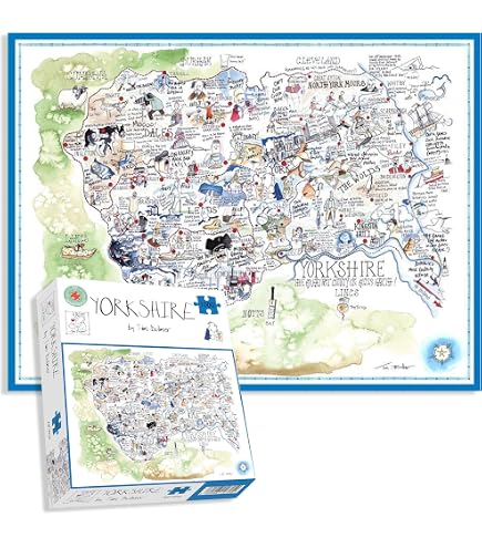 1000-teiliges Puzzle „Komische Karte Von Devon“ Von Tim Bulmer – 66 X 50 Cm, Witzig & Humorvoll Für Erwachsene