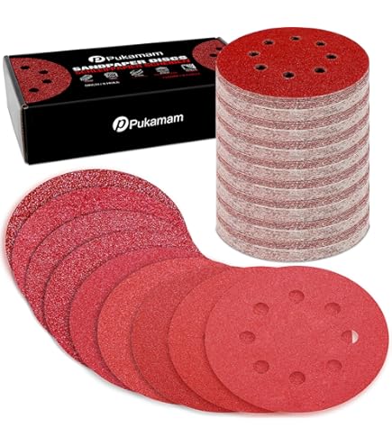 160-Piece 5 Inch 8-Hole Sanding Discs Assorted Grits 400-10000 – Hook & Loop Wet/Dry Sandpaper With 2 Interface Pads