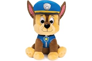 LA PAT’ PATROUILLE - PELUCHE GUND 25 CM CHASE - Peluche Chase Taille 25 cm - Lavable En Surface - Jouet Premier Age - 6058444 - Jouet Bébé 12 Mois et +