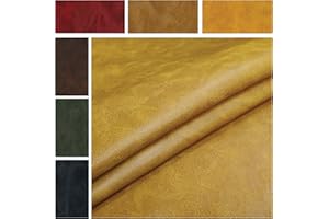Panini Tessuti, Tessuto Finta Pelle Effetto Invecchiato - venduto a Mezzo Metro x 140 cm (Larghezza Fissa) - 1qtà=50cm; 2qtà=100 cm. Ideale per divani, poltrone e accessori