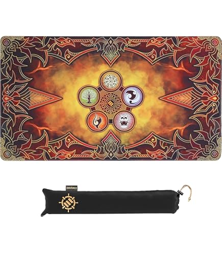 Tappetino Da Gioco MTG 61x35 Cm - 'Albero 01' - Con Borsa Portaoggetti, Antiscivolo, Per Commander E Magic
