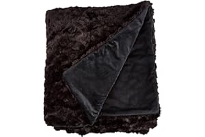 Heckett Lane Sheba Plaid, Polyester, Blacks, 150 x 220 cm