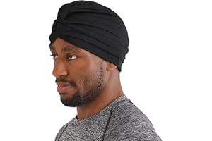 CHARM Krepp Twist Turban Unisex - Boho Kopftuch Arabische Sikh Kostüm Festival