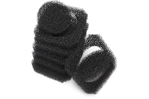 LTWHOME Inserto de espuma de biofiltro grueso de repuesto para JBL UniBloc CristalProfi e 400/700/900 (paquete de 6)