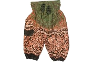 Lofbaz Bebé Pantalones Harem Cintura Alforzada Bohemio Aladdin Pantalones