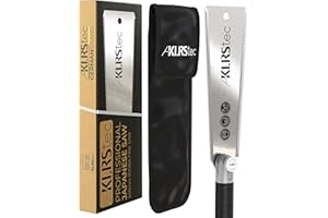 KLRStec Professional Japanese Ryoba Fine Saw - 240mm, Optimal for Wood & Plastic