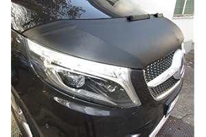 Auto-Bra AB-00645 Carbon Optik kompatibel mit Mercedes-Benz MB V-Klasse Vito Viano ab 2014 W447 Haubenbra Steinschlagschutz Tuning Bonnet Bra