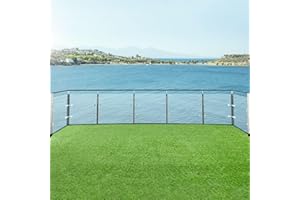 ‎STEFFENSMEIER Steffensmeier Kunstrasen Montana |++sehr hohe UV- beständigkeit+++|Soft|Outdoor|Meterware|Rasenteppich|wasserdurchlässig|Grün, Größe: 100x50 cm