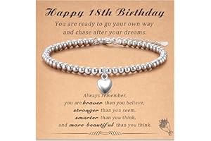 Aunis 16/18/21/30/40/50/60 Birthday Bracelet Gifts for Women Girls
