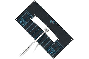 ME AND MY GOLF Serviette d'alignement pour Balle – Comprend des vidéos d'entraînement (français Non Garanti), Noir