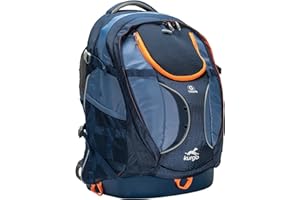 Kurgo G-Train Hunderucksack, Mit integriertem Haustierfach, Wasserfester Boden, Für Haustiere bis zu 11 kg, Navy Blau, 33 x 53,34 x 25,4 cm