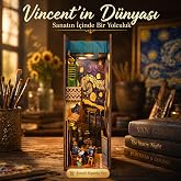 Van Gogh Temalı Book Nook Kitap K&ouml;şesi &ndash; Vincent&rsquo;ın D&uuml;nyası DIY Maket