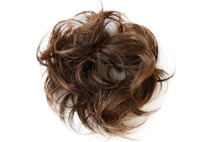 CAISHA by PRETTYSHOP Postiche Choucho Avoir Les Cheveux Relevés Volumineux Léger Ondulé Chignon Mélange Brun G15C
