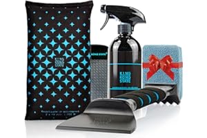King Kong State Kit d'hiver pour voiture – Coffret cadeau comprenant un coussin déshumidificateur, un grattoir à glace, un spray dégivrant et une éponge en microfibre