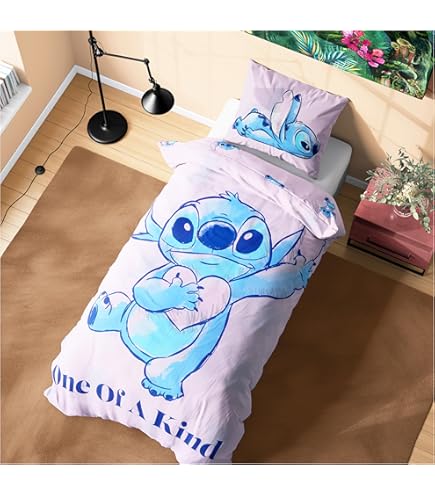 Disney - Parure de lit en coton Lilo & Stitch : Wave - 140 x 200 cm Disney - Parure de lit en coton Lilo & Stitch : Wave - 140 x 200 cm
