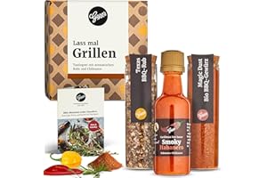 ‎GEPP'S Gepp‘s Feinkost 3-er Set Mini Grillen I Mit 2 Grillgewürzen und Habanero Chili Sauce I BBQ-Gewürzmischungen „Magic Rub“ und „Texas-BBQ“ I Grill Geschenk für Männer, nach eigener Rezeptur