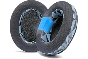 WC Freeze dla Arctis Nova — Wymienne nauszniki z żelem chłodzącym z tkaniny hybrydowej dla Arctis Nova Pro Wired, Nova 7, 5, 4, 3, 1 — Wykonane przez Wicked Cushions | Geo Grey