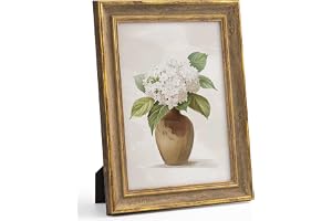 Afuly A4 vintage fotoramar 21 x 29,7 cm antik elegant träguldram med väggmontering, skrivbord, heminredning, visning, familj