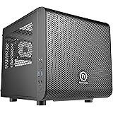 Thermaltake Core V1 - Computer-Gehäuse (Kubus, PC, SPCC, Mini-ITX, Schwarz, 14 cm)