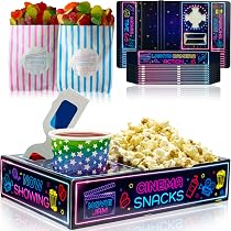 Amscan – Lot De 8 Invitations Hollywood – Tickets De Cinéma, Thème Glitz & Glam – Pour Fête Glamour