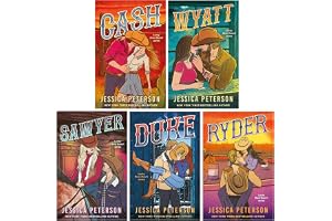 Lucky River Ranch Series by Jessica Peterson 5 Books Collection Set (Cash, Wyatt, Sawyer, Duke & Ryder)