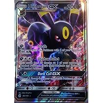 Umbreon 80 HP ポケモンカード Pokemon-Sun & Moon-Umbreon -GX-80/149 karta hologramowa