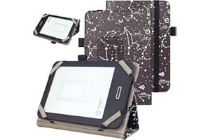 VOVIPO Custodia protettiva universale per kindle Paperwhite Kobo e-Reader da 6", custodia Folio con cinturino a mano compatibile con Kobo/Kindle/Tolino/Pocketbook/Sony 6 pollici-Constellation