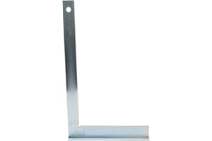 Dönges Profi Schlosserwinkel mit Anschlag, 300 x 180 mm, rostfrei & verzinkt aus Stahl | Für genaues Arbeiten im Metallbau, Werkstattbereich| 90 Grad Winkel mit Anschlag, Anschlagwinkel Metall