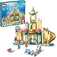 LEGO Disney Princess Il Palazzo Sottomarino di Ariel, Castello Giocattolo con Mini Bamboline della Sirenetta, Idea Regalo, Gi