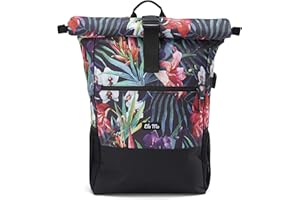 Ela Mo Plecak damski, plecak szkolny, zwijany top, piękny, wygodny i przemyślany, 18 l