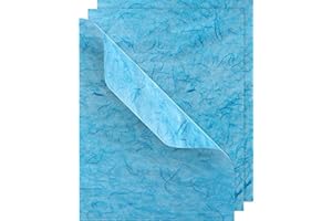 Papier de soie VBS, 50x70cm, 3 feuilles. Turquoise