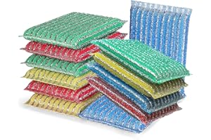 ovwo Estropajo Cocina - 12 Piezas Esponjas Scrub Mejoradas, Ideal para Platos, Ollas, Fregadero