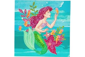 Craft Buddy Crystal Art CCK-DNY803 Ariel, 18x18cm Crystal Art Card, Multi